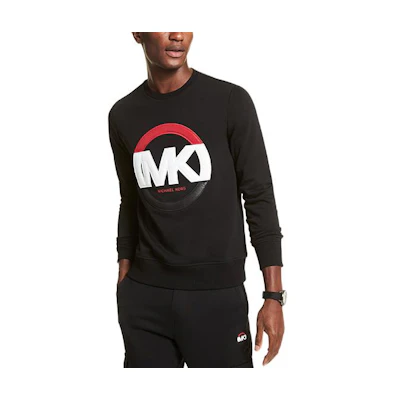 MICHAEL KORS Colorblock Logo Print Hoodie Jacket - Light Blue OS3202I2GQ-401
