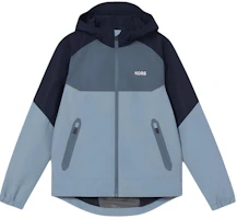 MICHAEL KORS Colorblock Logo Print Hoodie Jacket - Light Blue OS3202I2GQ-401 MICHAEL KORS Colorblock Logo Print Hoodie Jacket - Light Blue OS3202I2GQ-401