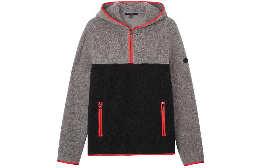 MICHAEL KORS Contrast Panel Zip Hoodie Jacket - Blue CR95J3X5MF-401