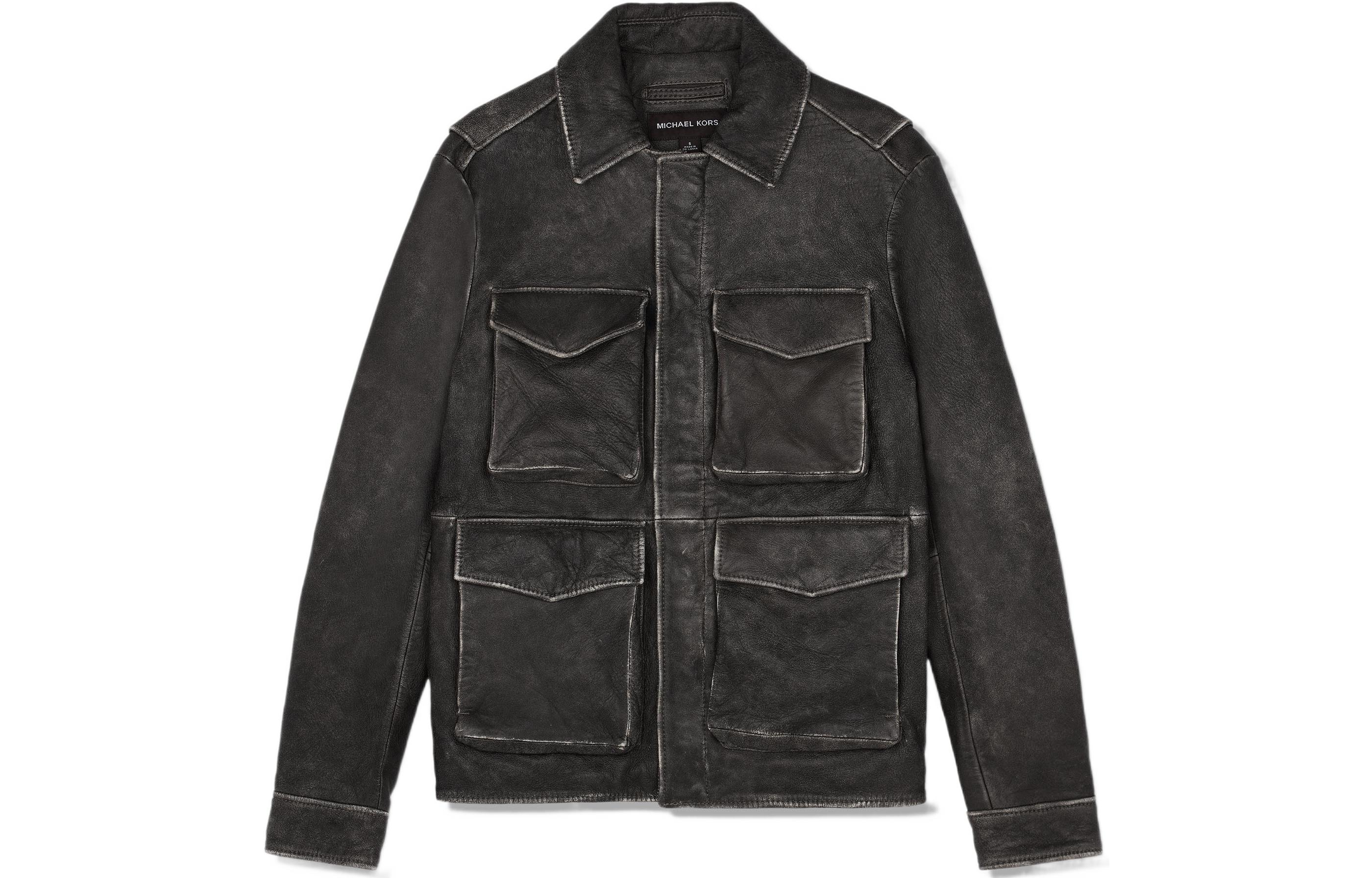 MICHAEL KORS Double-Knit Sateen Zip-Up Hoodie Burgundy Jacket CH351PUA9Q-0596