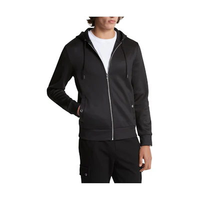 MICHAEL KORS F24 Black Hoodie with Velvet Letter Print OF4529R5MF-001