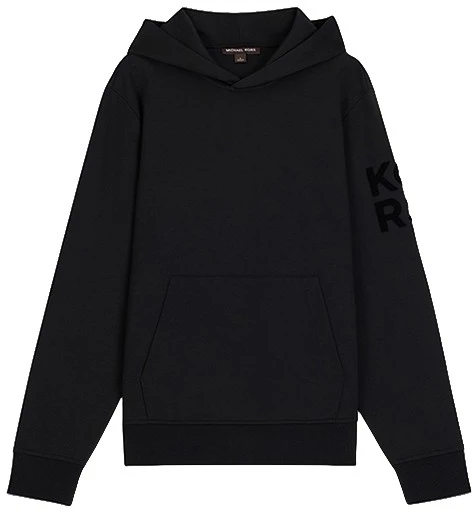 michael-kors-f24-black-hoodie-with-velvet-letter-print-of-4529-r5-mf-001