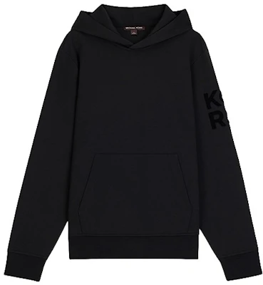 MICHAEL KORS F24 Black Hoodie with Velvet Letter Print OF4529R5MF-001 Buy MICHAEL KORS F24 Black Hoodie with Velvet Letter Print OF4529R5MF-001