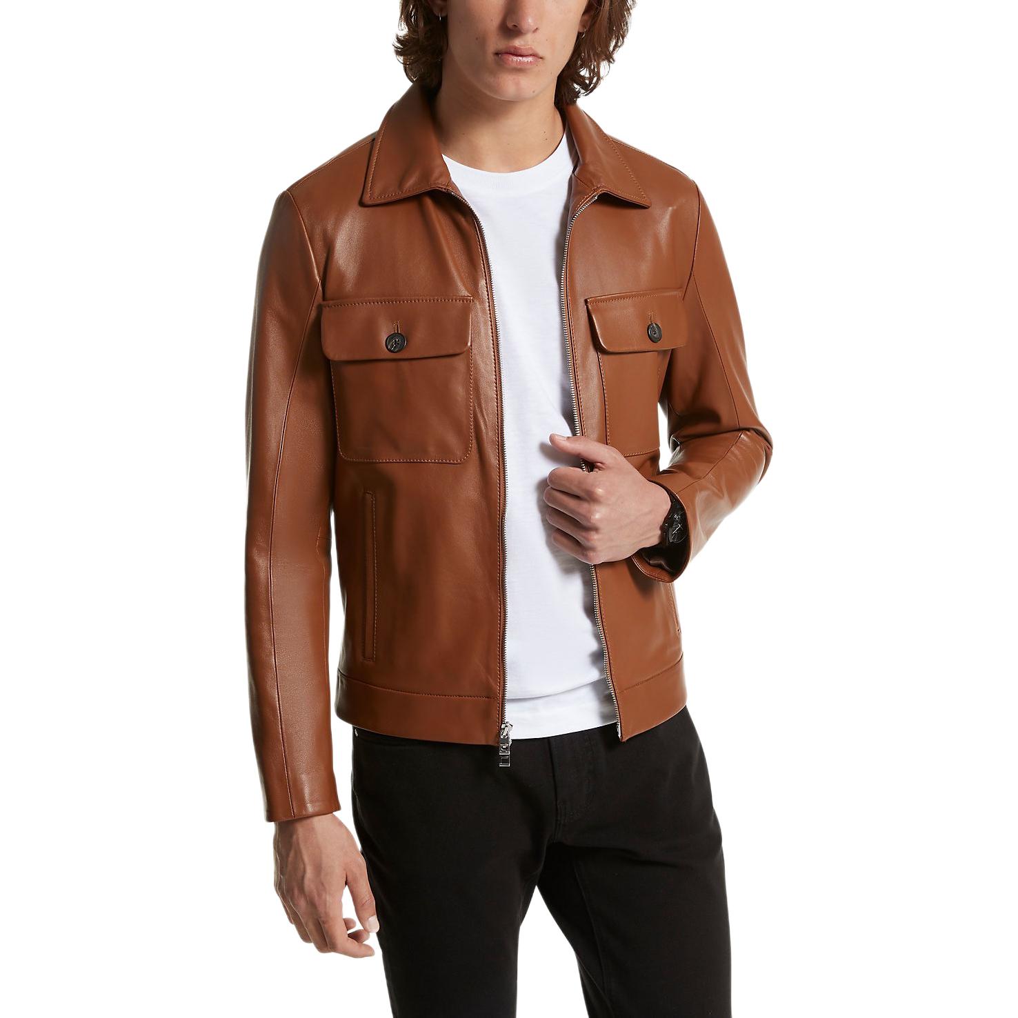 MICHAEL KORS Fontana Track Jacket Blue - Zip-Up Logo Print Jacket MC22422-1142