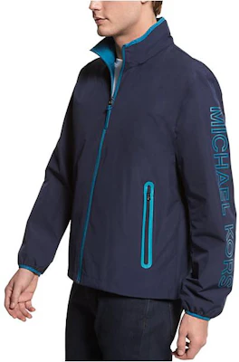 MICHAEL KORS Fontana 藍色運動外套 - 拉鍊式Logo印花外套 MC22422-1142 Buy MICHAEL KORS Fontana 藍色運動外套 - 拉鍊式Logo印花外套 MC22422-1142