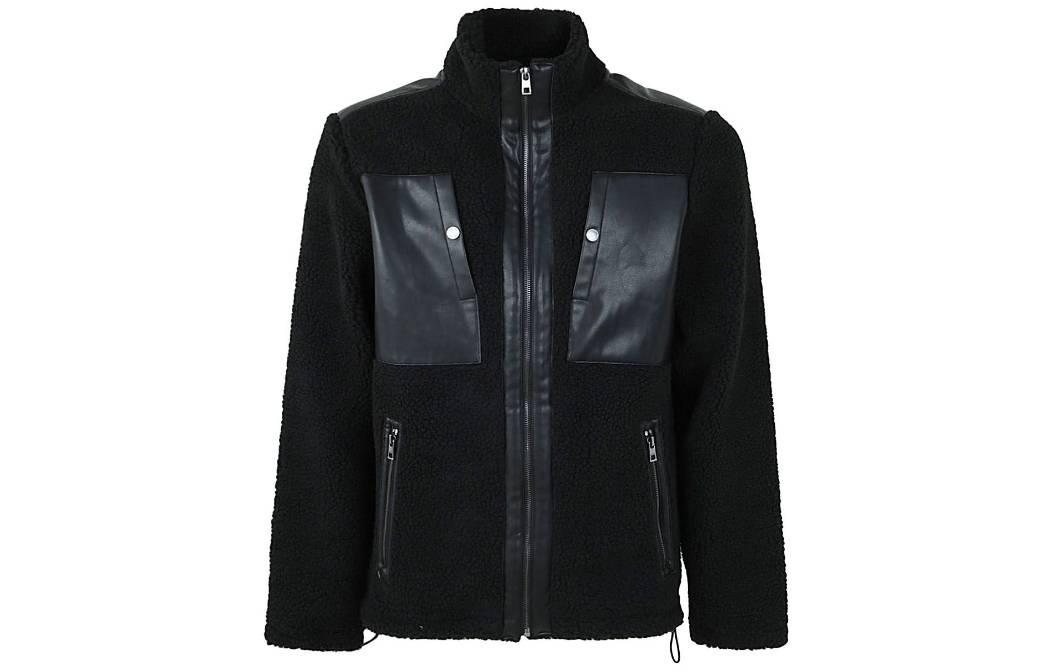 MICHAEL KORS FW22 Black Stripe Casual Single-Breasted Jacket OR120122M9001