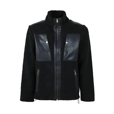 MICHAEL KORS FW22 Black Stripe Casual Single-Breasted Jacket OR120122M9001
