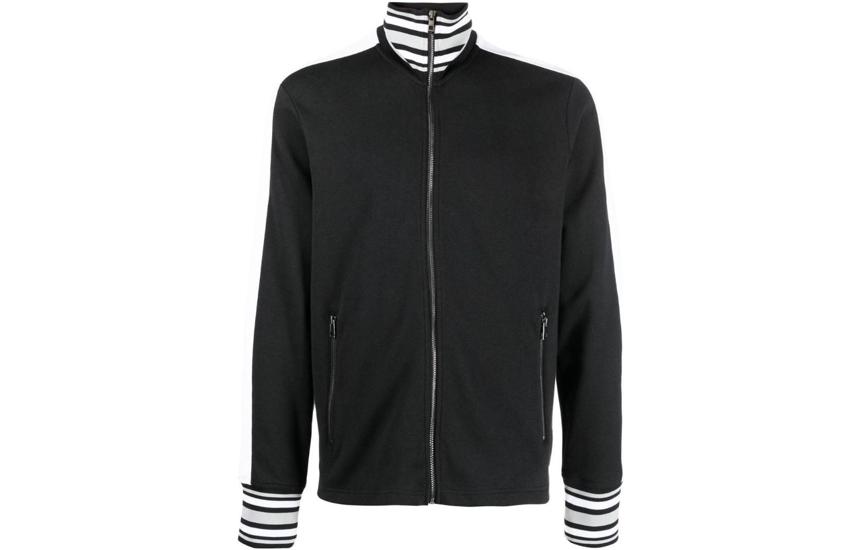 MICHAEL KORS FW22 High-Neck Zip-Up Sweatshirt Blue CF2515R5MF-401