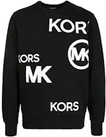MICHAEL KORS FW22 Logo Print Crewneck Sweatshirt Black CR150K75MF1 MICHAEL KORS FW22 Logo Print Crewneck Sweatshirt Black CR150K75MF1