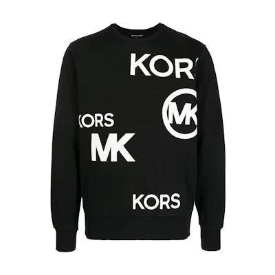 MICHAEL KORS FW22 Logo Print Pullover Sweatshirt White () CU250YN4NF-100