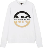 MICHAEL KORS FW22 Logo Print Pullover Sweatshirt White () CU250YN4NF-100 MICHAEL KORS FW22 Logo Print Pullover Sweatshirt White () CU250YN4NF-100