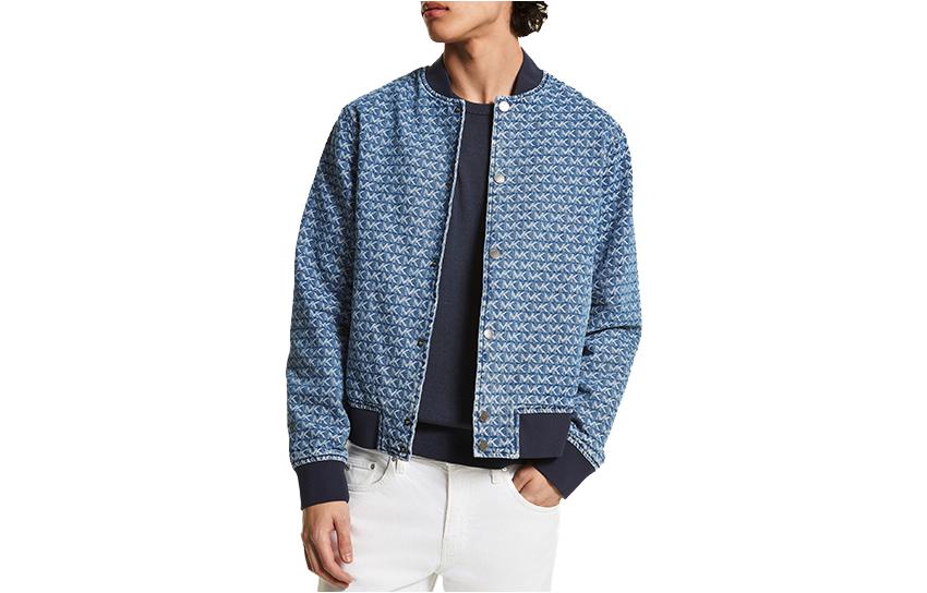 Order Chaqueta Casual Azul Denim Estampado Monograma MICHAEL KORS FW22. CF2204V7XL-574