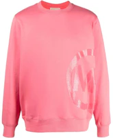 MICHAEL KORS FW22 Pink Logo Print Unisex Long Sleeve Sweatshirt MU150CZ23G MICHAEL KORS FW22 Pink Logo Print Unisex Long Sleeve Sweatshirt MU150CZ23G