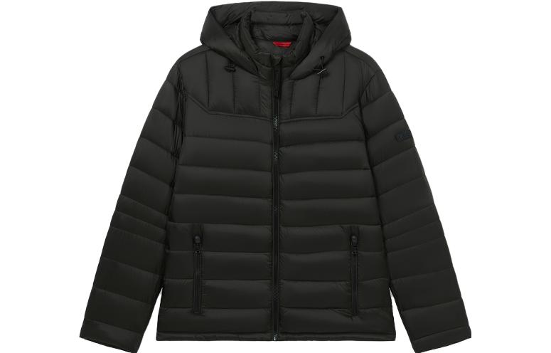 MICHAEL KORS FW23  Black Lightweight Hooded Puffer Jacket MC60473-001