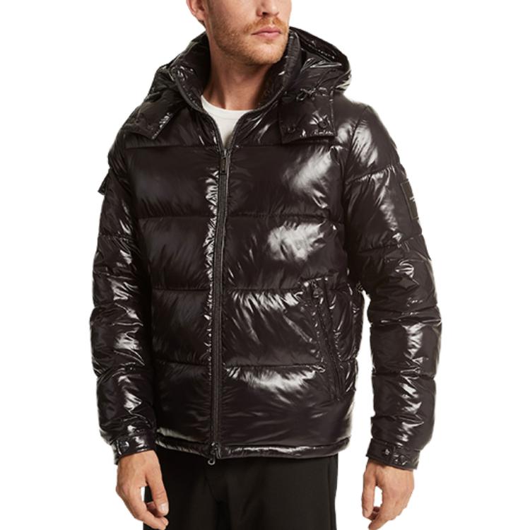 Shop Michael Kors FW23 Jaket Tebal Quilted Hooded Puffer Solid MC69103-001
