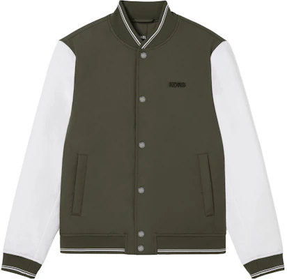 迈克高仕 FW23 标志刺绣拼色夹克绿色外套 OF3201X3PW-310 Buy 迈克高仕 FW23 标志刺绣拼色夹克绿色外套 OF3201X3PW-310