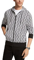 MICHAEL KORS FW23 Logo Print Zip Jacket Black Casual Outerwear OF351ET9YD-001 MICHAEL KORS FW23 Logo Print Zip Jacket Black Casual Outerwear OF351ET9YD-001