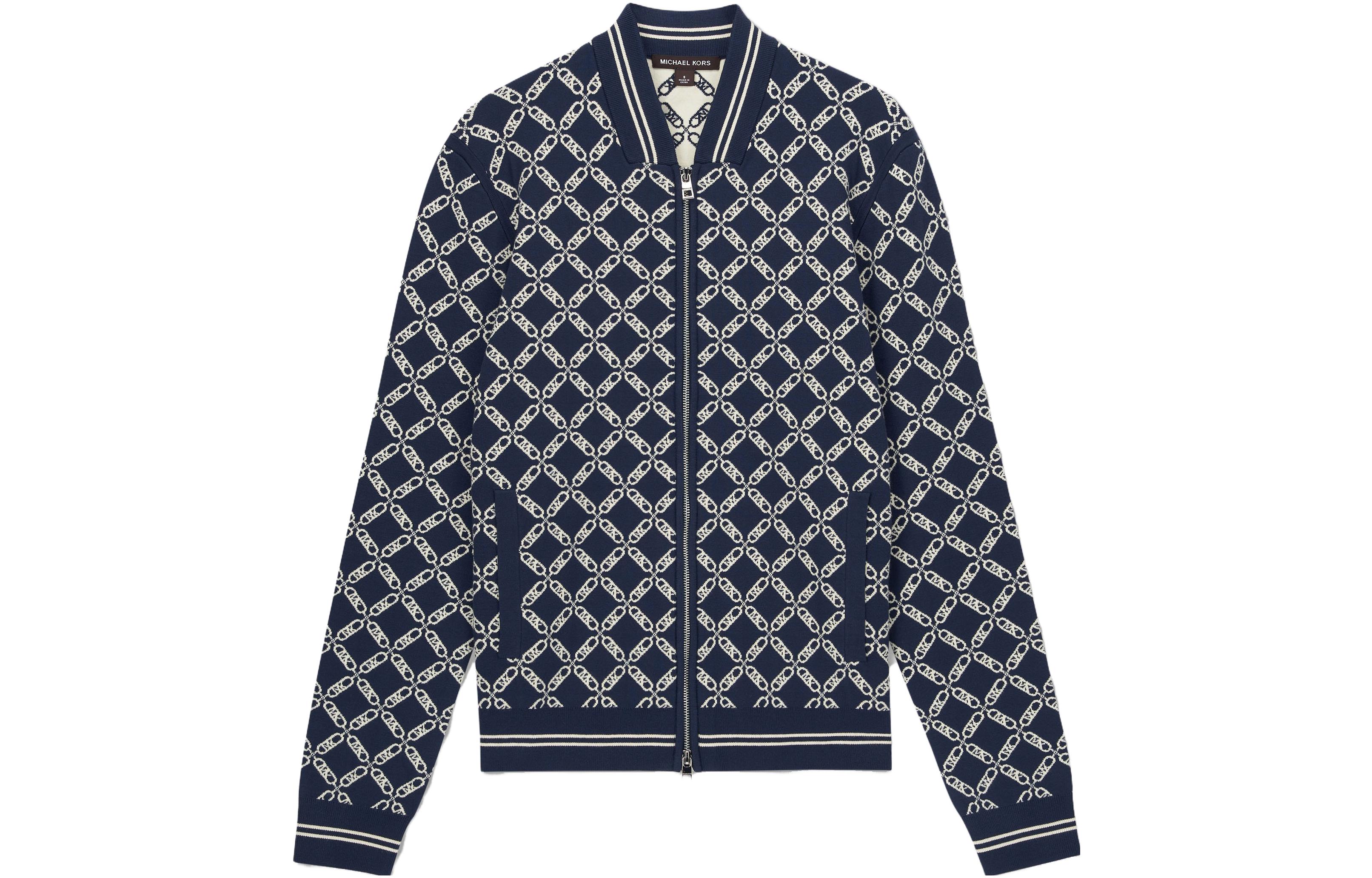 MICHAEL KORS FW23 Solid Color Zip-Up Jacket Black CF2512Y6YK-001