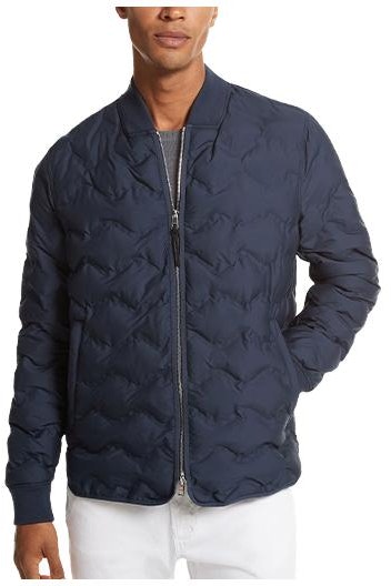 michael-kors-fw-23-solid-color-zip-casual-cotton-jacket-navy-blue-cf-3200-n9-zu-401