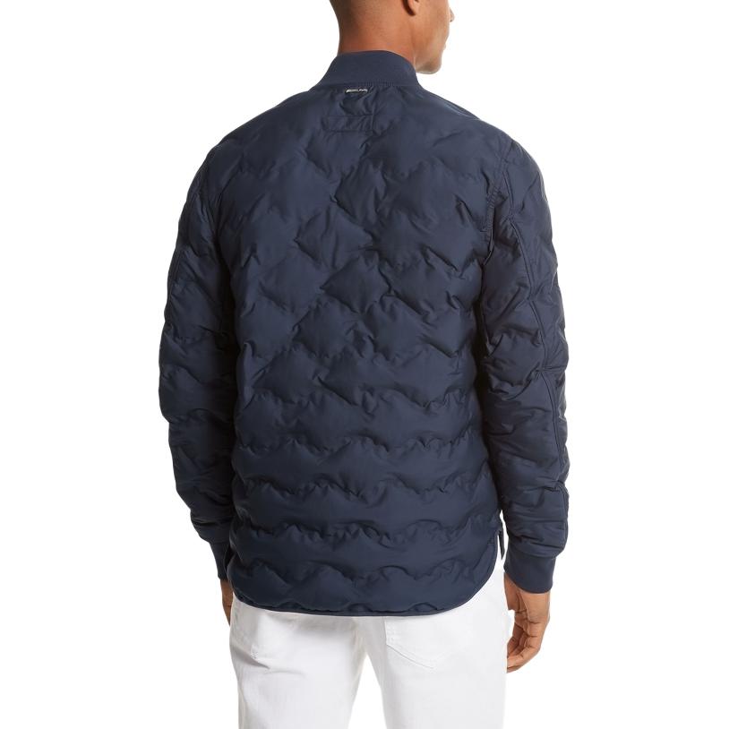 Shop 迈克高仕 FW23 纯色拉链休闲棉夹克 深蓝色 CF3200N9ZU-401