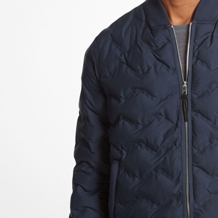 Purchase 迈克高仕 FW23 纯色拉链休闲棉夹克 深蓝色 CF3200N9ZU-401