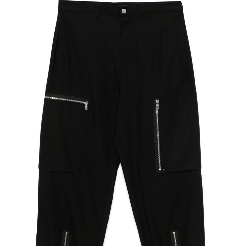 Shop Michael Kors FW24  Black Multi-Zip Utility Cargo Pants. CF4304637F