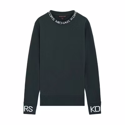 MICHAEL KORS Green Logo Print Hoodie OR150J15MF-704