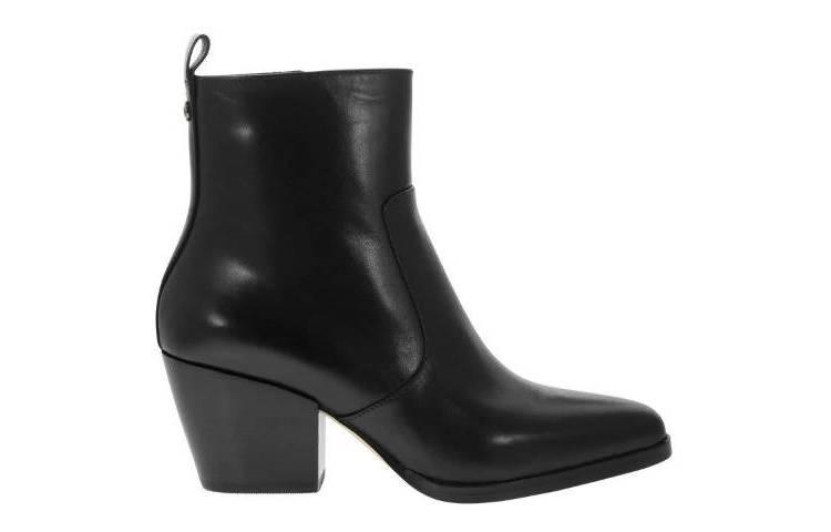 MICHAEL KORS Harlow Leather Ankle Boot 'Black'