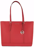Michael Kors Jet Set Top Zip Tote Bag Large Flame Red Michael Kors Jet Set Top Zip Tote Bag Large Flame Red