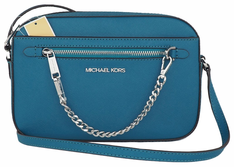 Michael Kors Jet Set Top Zip Tote Bag Large Lagoon