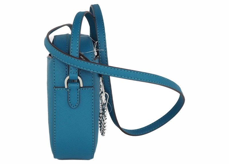 Order 迈克高仕Jet Set大号上拉链手提包-湖蓝色