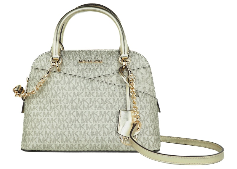 Michael Kors Jet Set Top Zip Tote Bag Medium Pale Gold