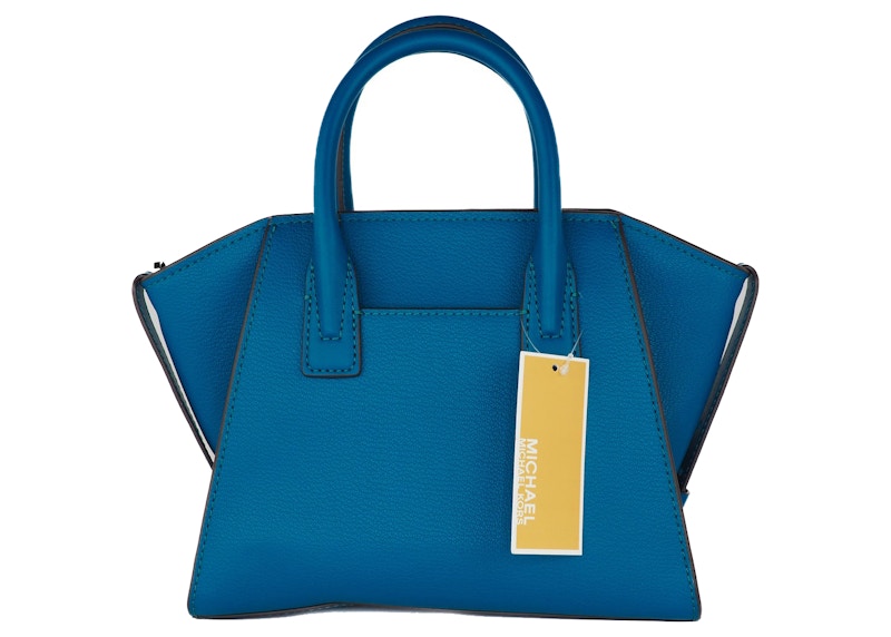 Lookbook 迈克高仕Jet Set小号上拉链手提包蓝调