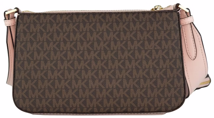 迈克·科尔斯 小号粉色 棕色签名提包 Tech Set Jet Set Top Zip 手提包 Lookbook 迈克·科尔斯 小号粉色 棕色签名提包 Tech Set Jet Set Top Zip 手提包