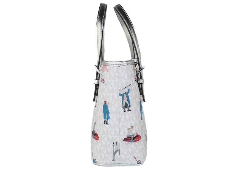 Order Michael Kors Jet Set Bolso Tote XS Blanco Brillante/Multicolor