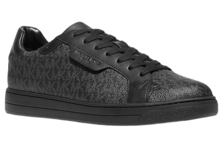 Lookbook MKキーティング ローカット ロゴレザー (ブラック) 42F9KEFS2Q