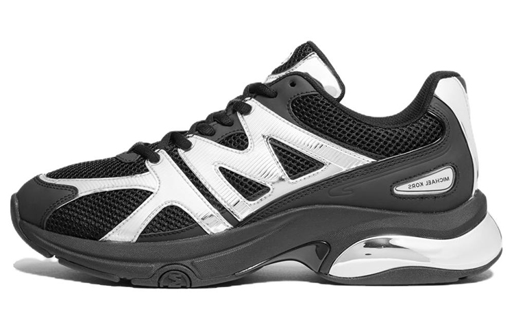 MICHAEL KORS Kit Leather Low Top 'Black White'