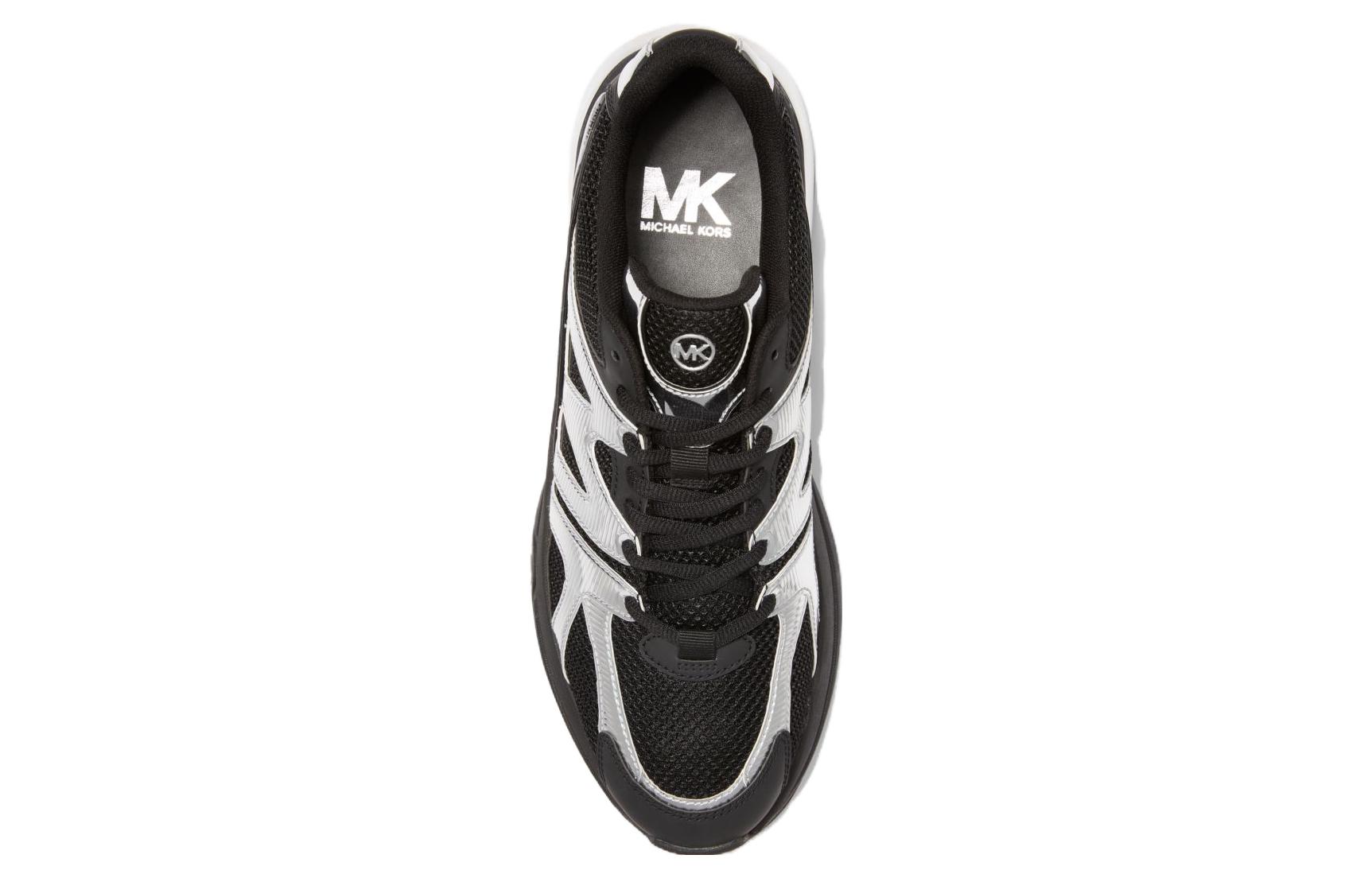 MICHAEL KORS Kit Leather Low Top 'Black White' 圖 3