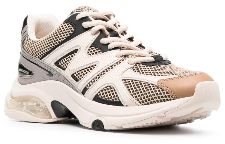 Order MICHAEL KORS Zapatillas de Cuero y Malla Cordones 'Marrón' 42S3KIFS1L261