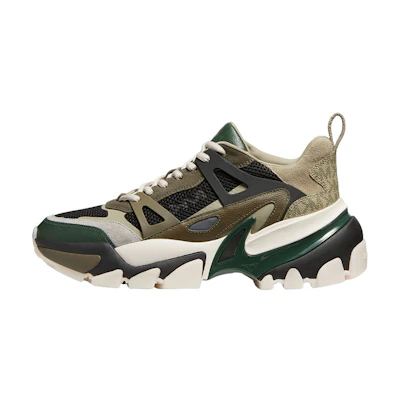 MICHAEL KORS Leather Sneaker 'Green Fashion Strap'