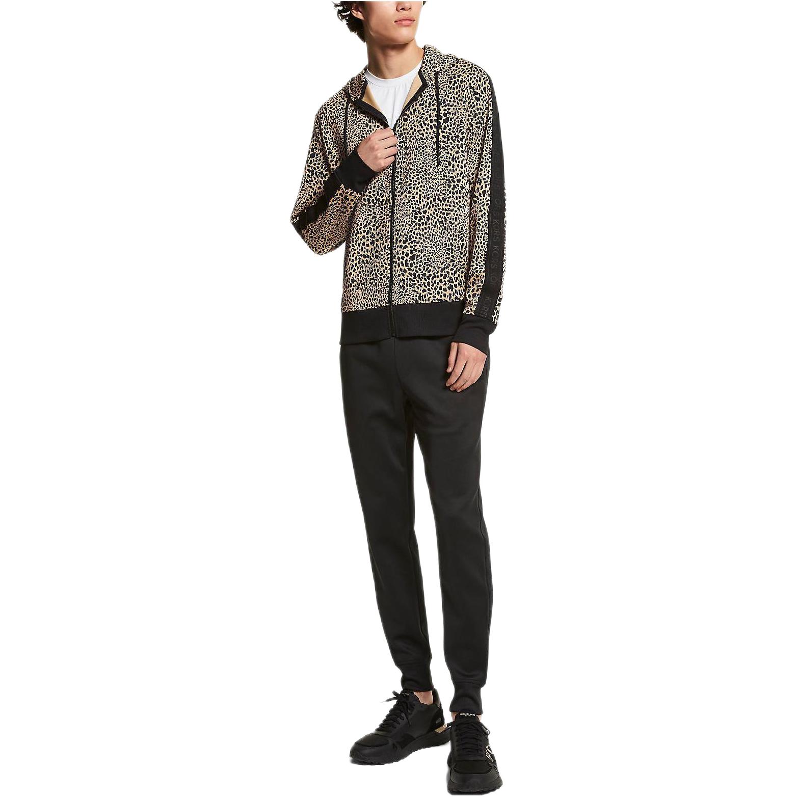 MICHAEL KORS Letter Print Pullover Hoodie with Long Sleeves CF2517T1X4665