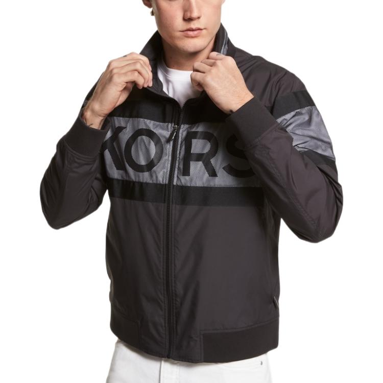 MICHAEL KORS Linen Beige Button-Up Slim Fit Drawstring Jacket CS4205YBEY0-250