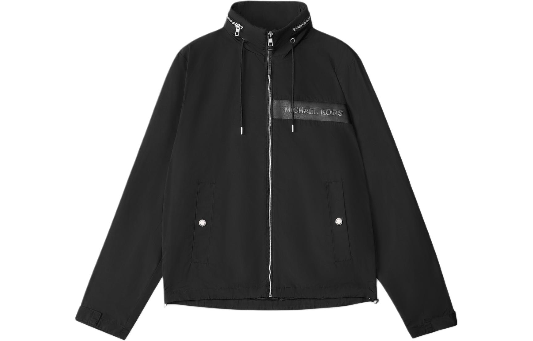 MICHAEL KORS Logo Pattern Long Sleeve Jacket - Light Camel JU2206L6EZ-223