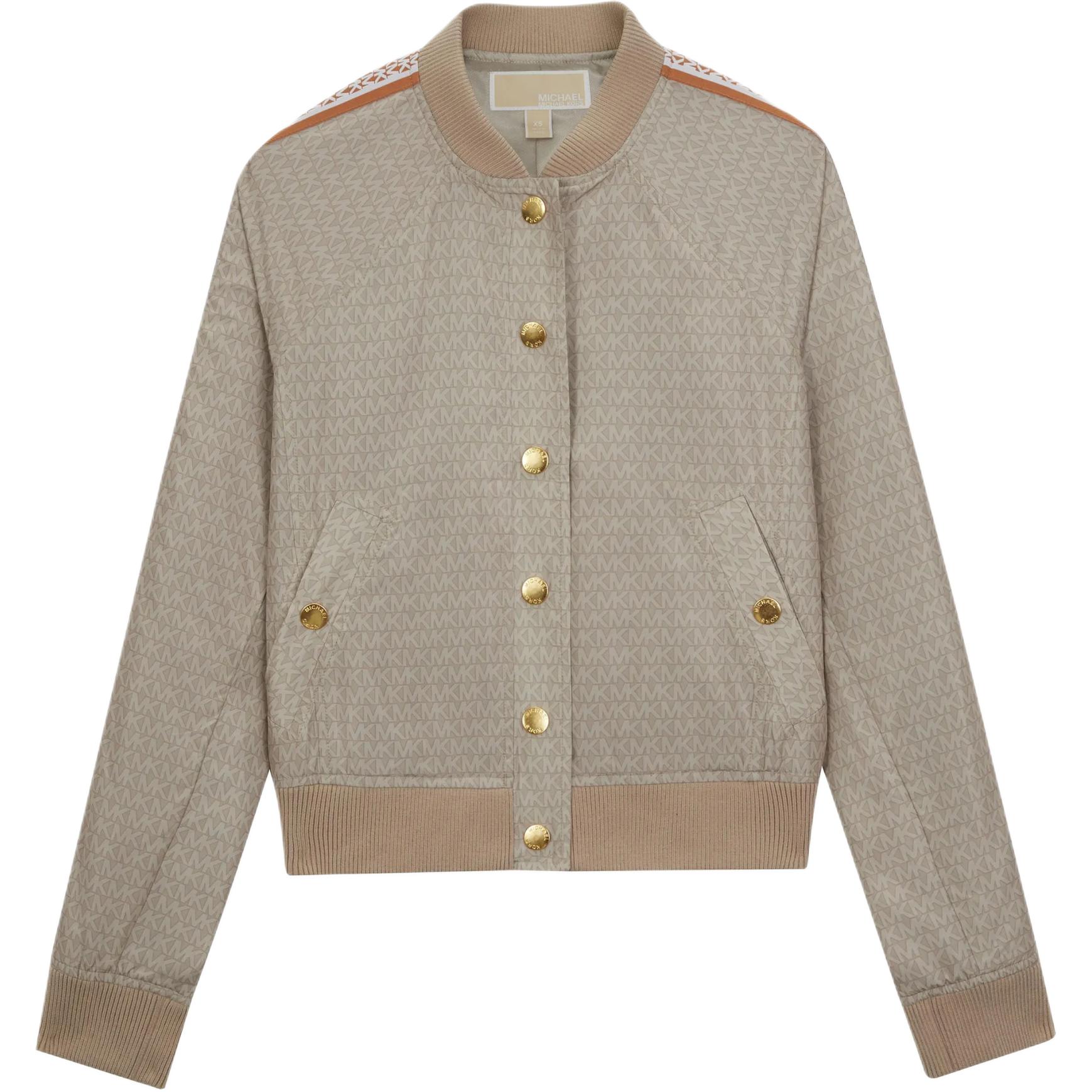 MICHAEL KORS Logo Print Black Hoodie Long Sleeve Solid Color CS1503Y95D-001