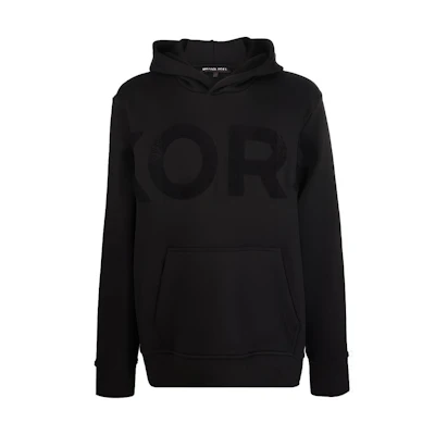 MICHAEL KORS Logo Print Crewneck Black Sweatshirt - Casual Long Sleeve CS451V34GE-001