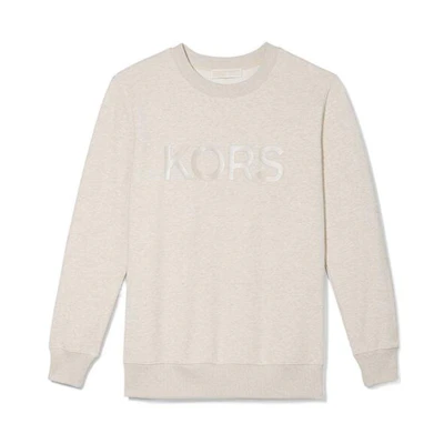 MICHAEL KORS Logo Print Crewneck Sweatshirt Orange - Fashion CF150595MF850