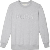 MICHAEL KORS Logo Print Fleece Sweatshirt Unisex Grey MS1501I23G-036 MICHAEL KORS Logo Print Fleece Sweatshirt Unisex Grey MS1501I23G-036