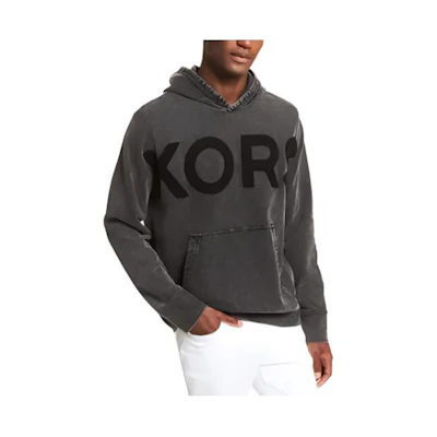 MICHAEL KORS Logo Print Hoodie Black Hoodie CR150JR1X4001