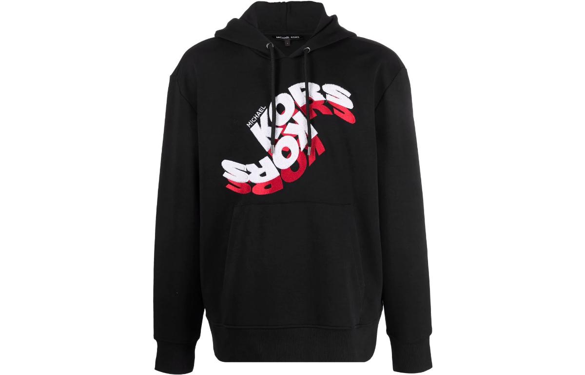 MICHAEL KORS Logo Print Hoodie Casual Long Sleeve Blue OF150DC5MF-583