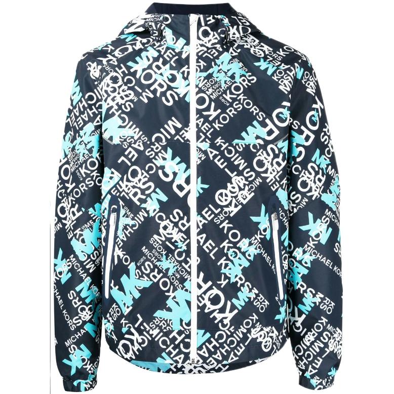 MICHAEL KORS Logo Printed Hoodie Jacket Black Red Fashion Outerwear CR1202I5KU606